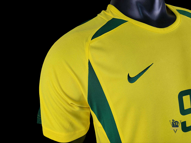 Camisa da Seleção Brasileira Oficial Manga Longa I Nike 2002 #9 Ronaldo  Modelo Jogador M - Fanatismo