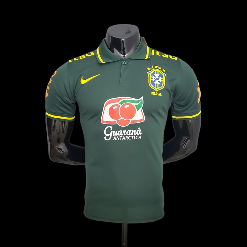 Camisa Polo Pré jogo Brasil – Verde – Loja FUTMANTOS