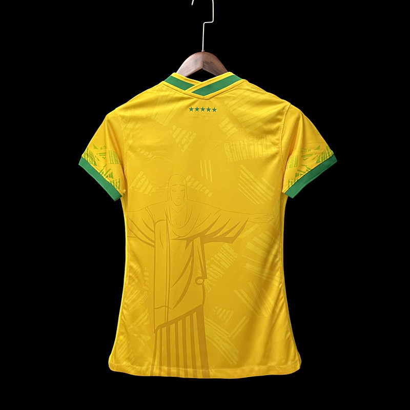 Camisa Brasil 2022 Edição Especial - Feminina - Amarela